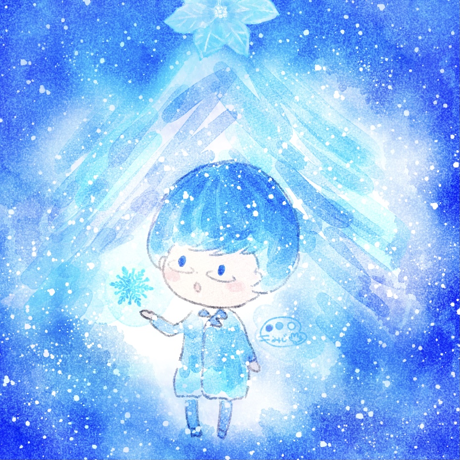 メリークリスマス 氷のツリー イラスト紹介 じゅうにんといろ